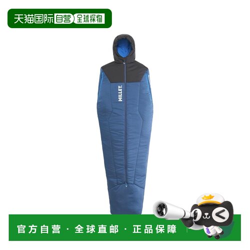 自营欧洲直邮Millet Bossons深牛仔蓝聚酯纤维露营睡袋男女通用