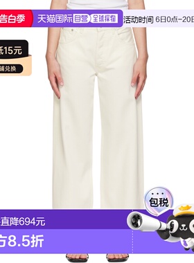 1h可退 香港直邮ANINE BING 女士 灰白色 Manon 牛仔裤 A0610896O