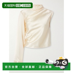 不对称缎面高领上衣 女士 325CCH094VI Courreges 1h可退