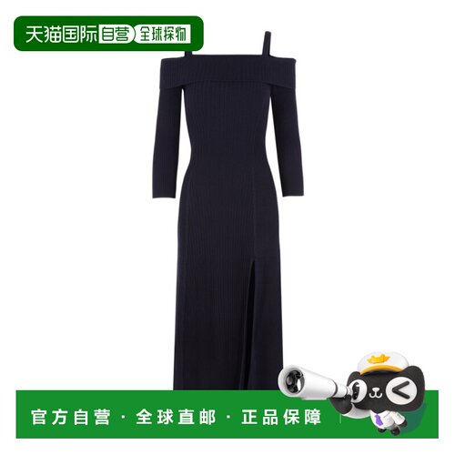 香港直邮Ganni 双肩带露肩连衣裙 K1989吊带性感 【付后1h可退】