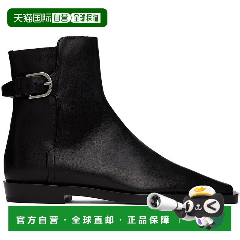 香港直邮TOTÊME 女士 黑色 The Belted 踝靴 241WAS1006LE0035