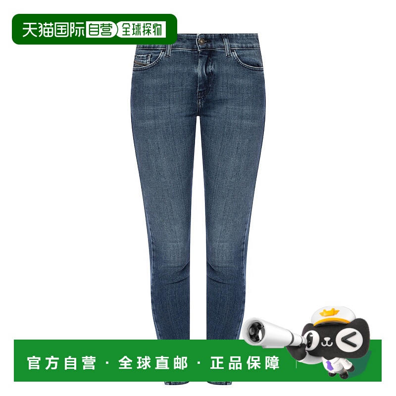 1h可退 DIESEL 女士牛仔裤 SLANDY00SXJN083AN01紧身裤