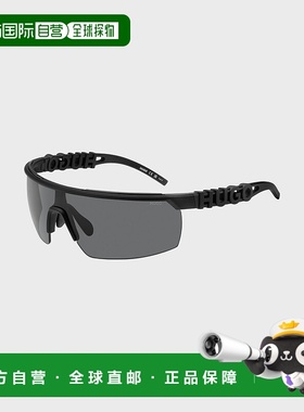 自营欧洲直邮HUGO BOSS雨果HUGO RED带 3D 徽标镜腿的黑色面具式