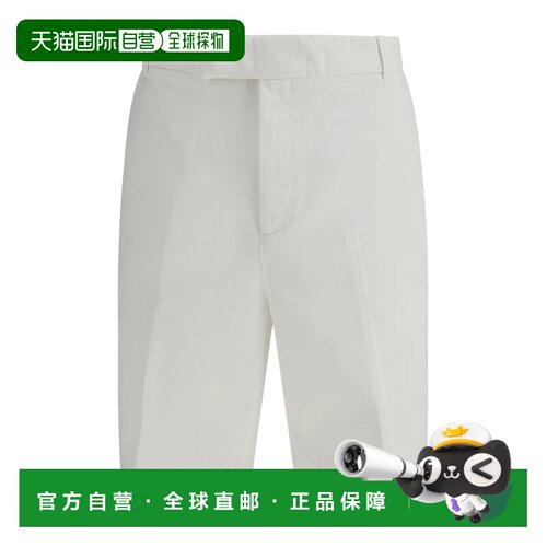 1h可退 香港直邮Thom Browne 纽扣斜纹棉布短裤 MTU352WF0576