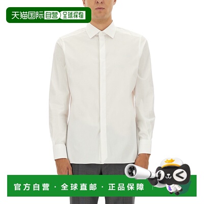 1h可退 香港直邮zegna 杰尼亚 男士 棉质衬衫 204100A29MFCMTG