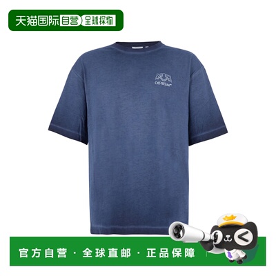 香港直邮off-white 男士 OFFLINE HARROW Men 半带Logo短袖棉质T(