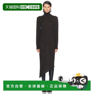 1h可退 香港直邮Courreges 女士 单肩羊毛长款连衣裙 325MRO689FI