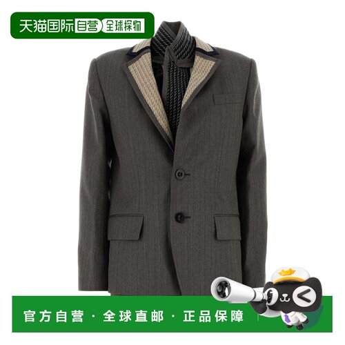 Sacai 长袖西装外套 2608632 【付后1h可退】