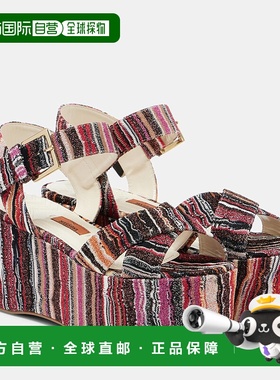 1h可退 香港直邮MISSONI 米索尼 女士 Julia raschel 防水台凉鞋