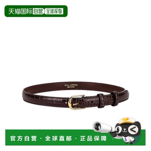 香港直邮NILI LOTAN 女士 Jane 鳄鱼纹皮带 B0002L39