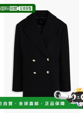 香港直邮ANINE BING 女士 Glenn 人字纹羊毛混纺斜纹布大衣 A0110