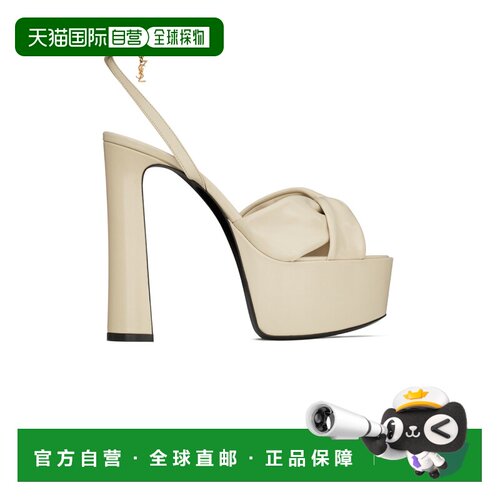 1h可退 香港直邮Saint Laurent 露跟高跟凉鞋 869730AAEHF单鞋
