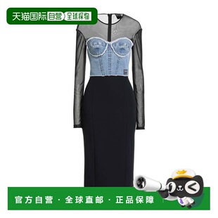 1h可退 香港直邮versace 范思哲 女士 紧身连衣裙 black黑色 舒适