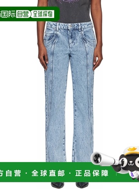 1h可退 香港直邮ISABEL MARANT 女士 蓝色 Jaylis 牛仔裤 PA0671F