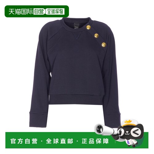 香港直邮PINKO 女士外套 105613A2TCG82 AW2025 黑色 圆领卫衣