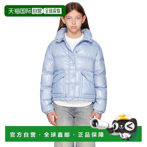 香港直邮moncler 男童 蓝色 Puivert 儿童羽绒夹克童装 K29541A00