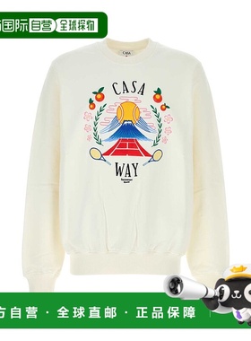 1h可退 香港直邮Casablanca 男士 白色棉质运动衫 MPF25JTP29303C