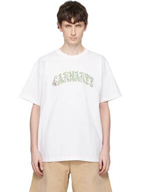 1h可退 香港直邮CARHARTT WIP 男士 白色 Monogram T恤 I03621202