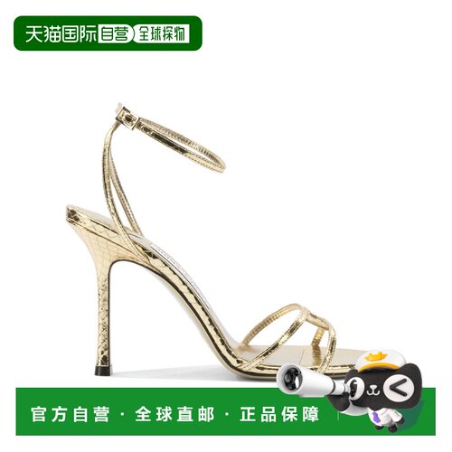 香港直邮JIMMY CHOO 女士凉鞋 1998LEO100WAPGOLD SS2026高跟女鞋