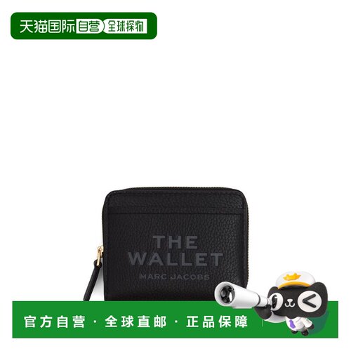 香港直邮Marc Jacobs 马克 雅可布 女士 FASTENING 黑色小牛皮拉