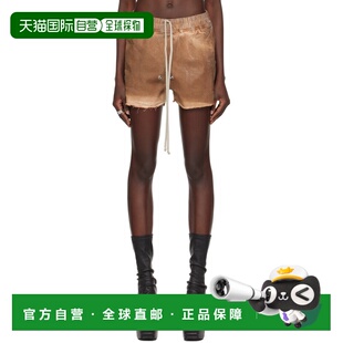 瑞克 欧文斯 女士 1h可退 Gabe owens 棕色 牛仔短 香港直邮rick