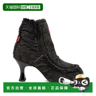 1h可退 香港直邮Diesel 迪赛 女士 D-WOODSTOCK 鞋跟短靴 Y03696P