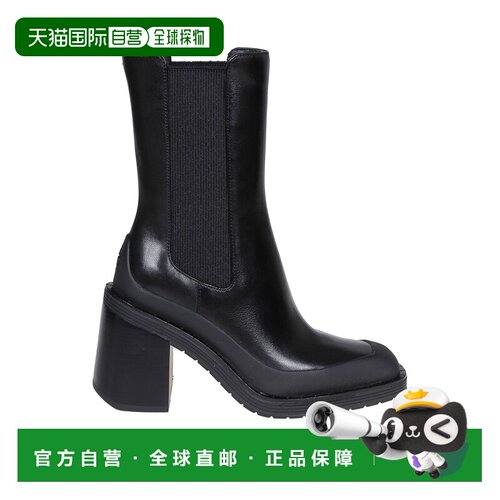 香港直邮TORY BURCH 女士靴子 140833008 AW2022 黑色 Leather an