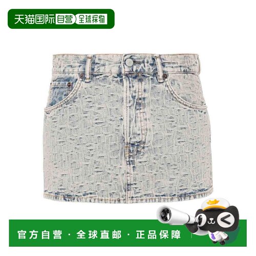 香港直邮ACNE STUDIOS 女士半身裙 AF0425BLUEBEIGE支付后1h可退
