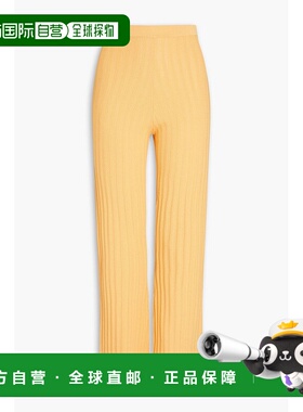1h可退 香港直邮Sandro 女士 罗纹针织喇叭长裤 SFPPA00876CLEMEN