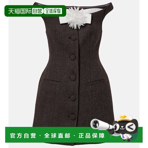 香港直邮Self-Portrait 女士 花朵装饰露肩迷你连【付后1h可退】