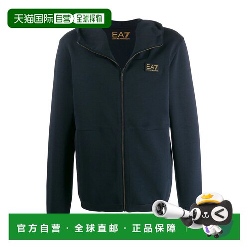 1h可退 香港直邮Emporio Armani 深蓝色EA7 贴片休闲夹克 6GPM26P