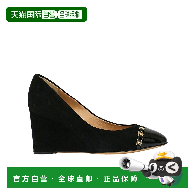 香港直邮Salvatore Ferragamo 坡跟高跟鞋 0591371NANA