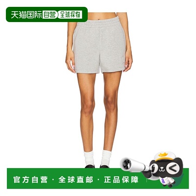 香港直邮ANINE BING 女士 灰色 Kam Framed Monogram 短裤 A05106