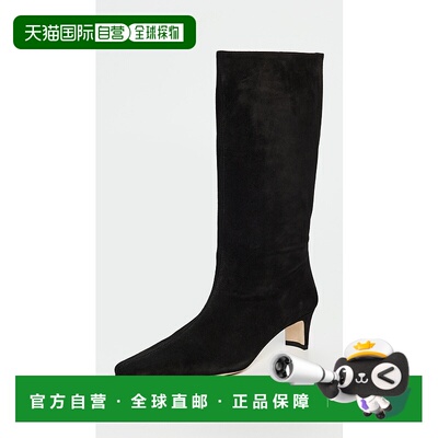 香港直邮Staud 女士 Midcalf Wally 靴子 black黑色 舒适时尚高跟