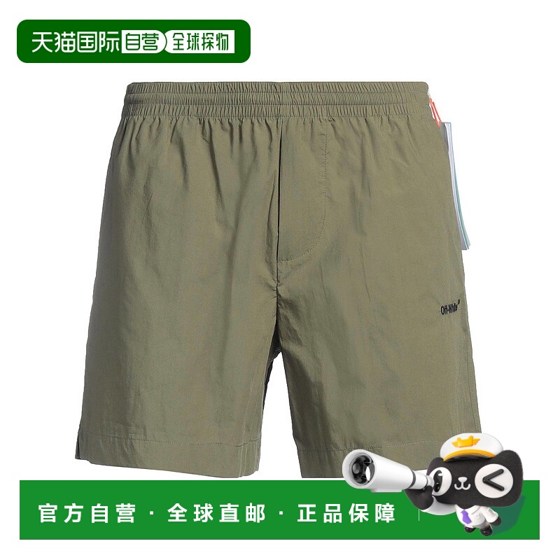 1h可退 香港直邮Off-white 男士 短裤 green绿色 舒适时尚