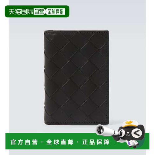 1h可退 香港直邮Bottega Veneta 葆蝶家 男士 编织皮革钱包