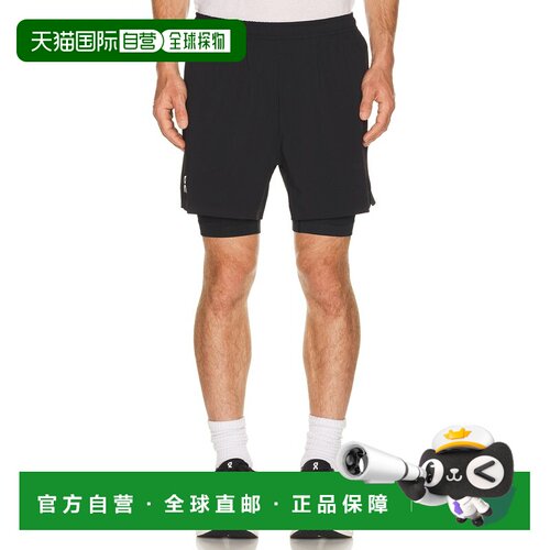 美国直邮On 男士 Train 2合1短裤 1MG30270553 black黑色 舒适时