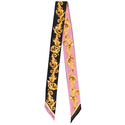 1h可退 香港直邮versace 范思哲 女士 薄软绸方巾(SETA) 80HA7H07