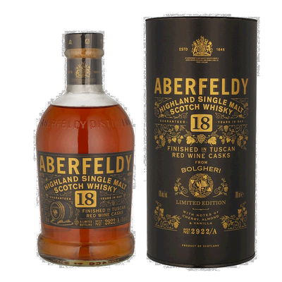 欧洲直邮Aberfeldy艾柏迪格兰威士忌700ml18年43度单一麦芽留香