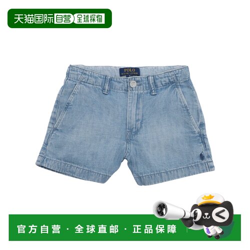香港直邮Polo Ralph Lauren 腰带环牛仔短裤 3139【付后1h可退】
