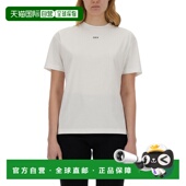 T恤 香港直邮Off OWAA089S24JER009针织 Diag 条纹短袖 White 女士