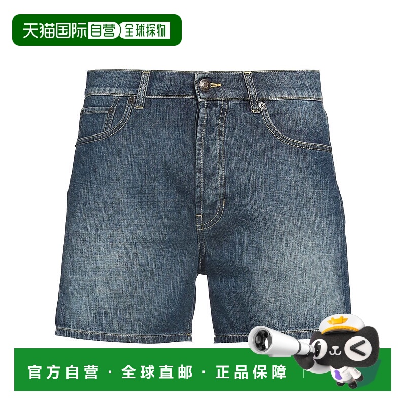 1h可退 香港直邮MCQUEEN 亚历山大 麦昆 男士 牛仔短裤