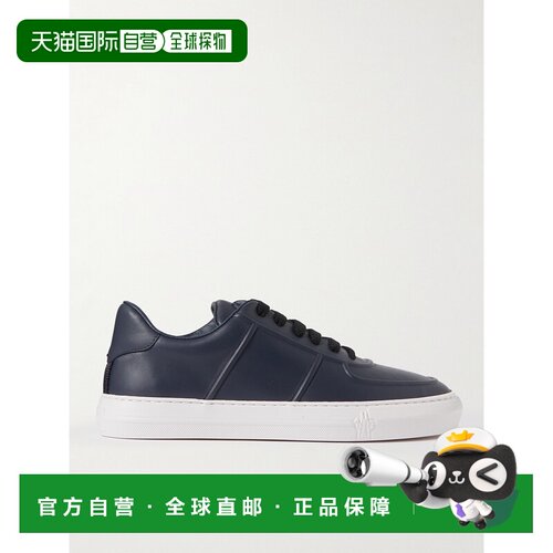 香港直邮Moncler 盟可睐 男士 Neue York Logo-Appliqued 皮质运