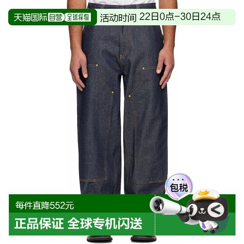 1h可退 香港直邮CARHARTT WIP 男士 蓝色 OG Double Knee 牛仔裤
