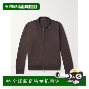 香港直邮Loro 诺悠翩雅 1h可退 Piana FAP75 男士 拉鍊針織開襟衫