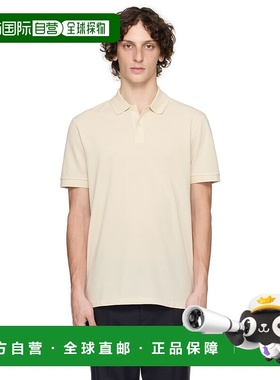 香港直邮BOSS 波士 男士 米色 Pallas Cotton Pique Logo Detail