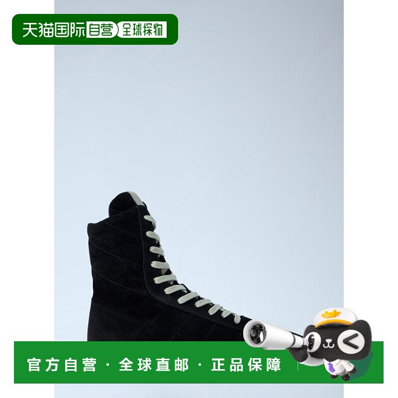 香港直邮rick owens 瑞克 欧文斯 男士 绗缝极简高帮运动鞋 RU02F