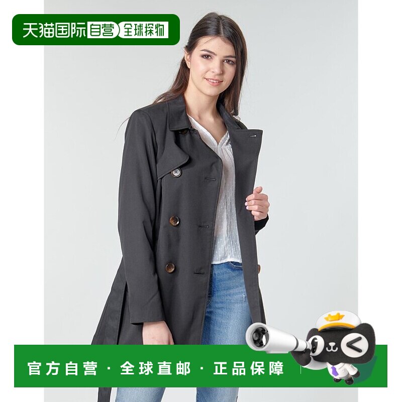 欧洲直邮Only 女士 ONLVALERIE 风衣 黑色