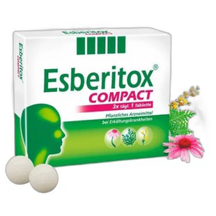 欧洲直邮Esberitox施保利通成人感冒药40粒抗病毒流感 德国大药房