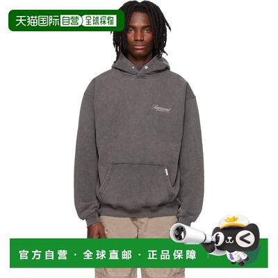 1h可退 香港直邮Represent 男士 灰色 Owners Club Script 连帽衫